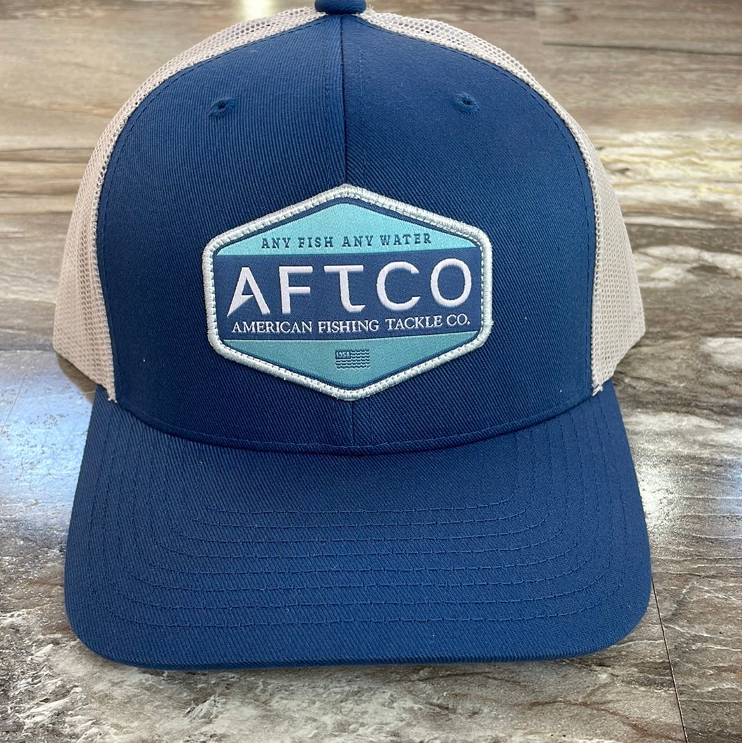 AFTCO Transfer Trucker Hat Navy
