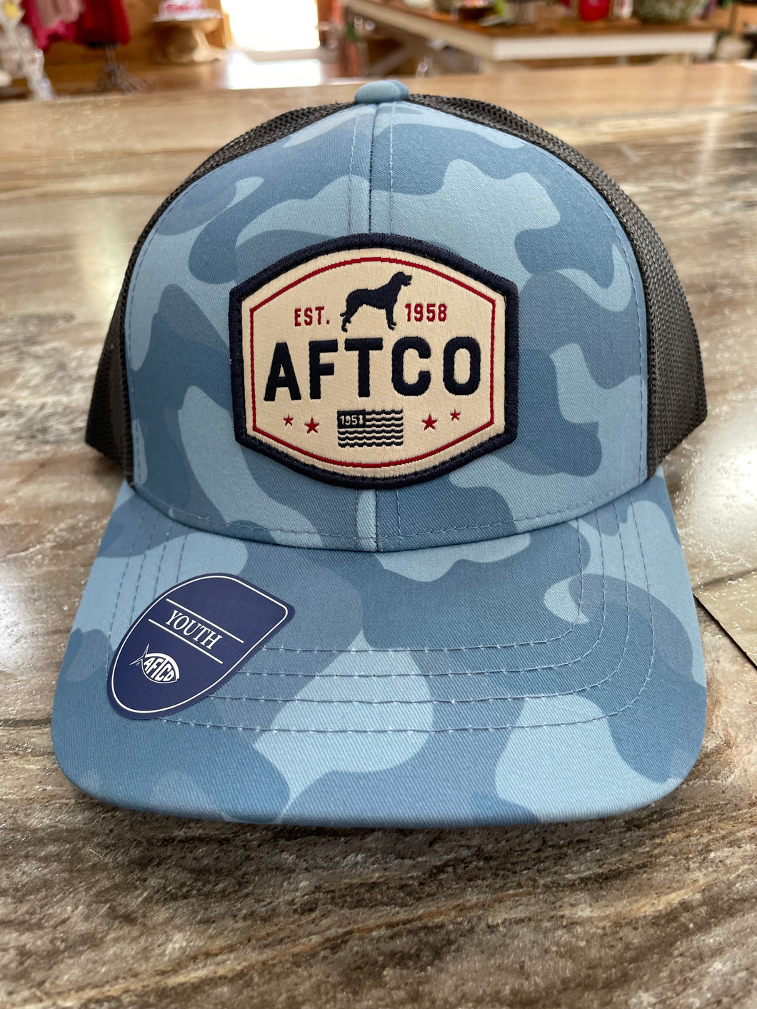 AFTCO Youth Best Friend Trucker Hat Air Force OG Camo