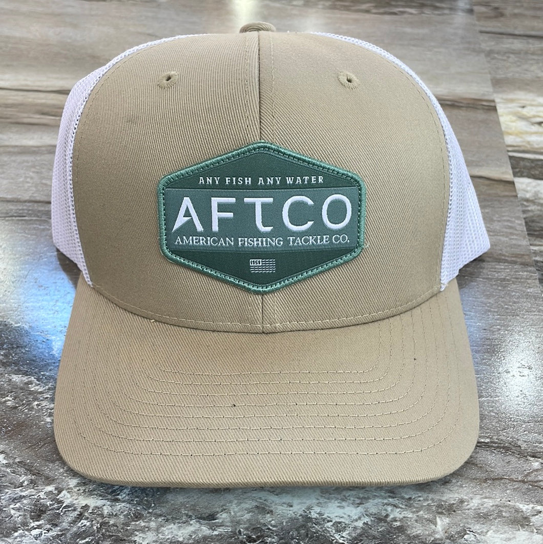 AFTCO Transfer Trucker Hat Khaki