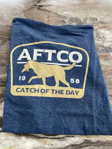 AFTCO Youth Fetch T-Shirt Navy Heather