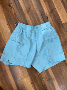 AFTCO Youth Shorts 6" Pastel Turquoise
