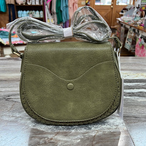 Small Oval Purse Olive Green
