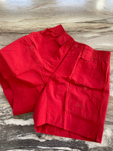 AFTCO Youth Shorts 6" True Red