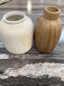 Vase Brown or White Washed
